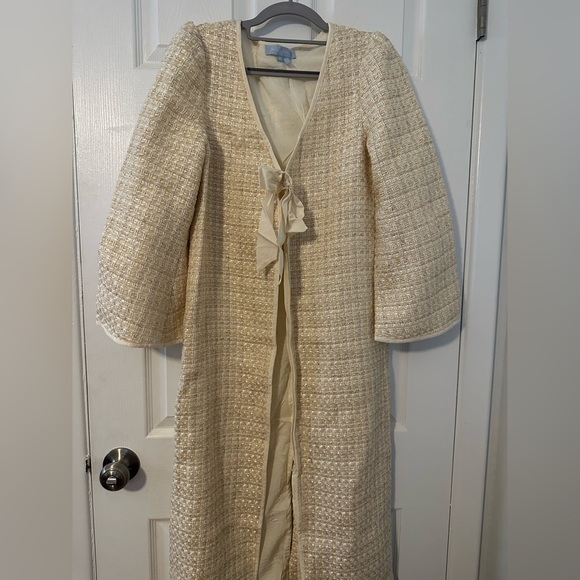 NWOT Hill house Rare Coco Tweed LouLou Duster XS - Picture 2 of 2